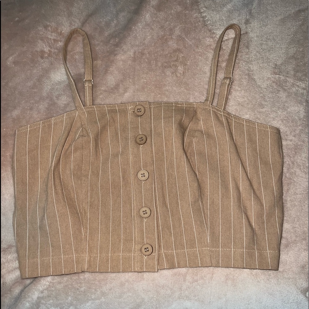 Brown Crop Top